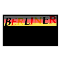 Berliner Logo on German Flag Business Card Templates
