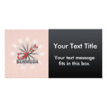 Bermuda Flag Map 2.0 Custom Photo Card