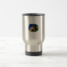 Bernard l'ermite en coupe-circuit bleu d'arrière - mug