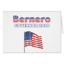 Bernero Patriotic American Flag 2010 Elections Cards