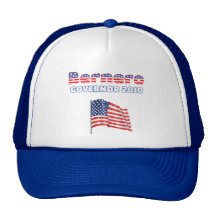 Bernero Patriotic American Flag 2010 Elections Hat