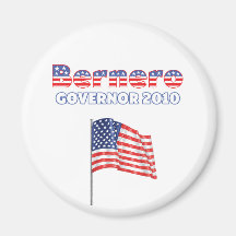 Bernero Patriotic American Flag 2010 Elections Fridge Magnet