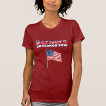Bernero Patriotic American Flag 2010 Elections Tee Shirts