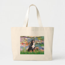 Bernese - Lilies 2 Canvas Bags