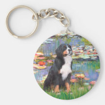 Bernese - Lilies 2 Keychain