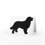 Bernese Mountain Dog (black silhouette) cards