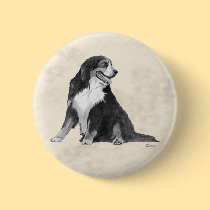 bernese mountain dog buttons
