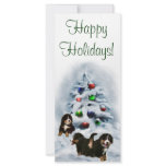 Bernese Mountain Dog Christmas Cards rack cards