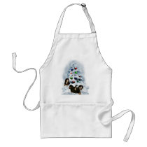 Bernese Mountain Dog Christmas Gifts Apron