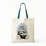 Bernese Mountain Dog Christmas Gifts Tote Bags