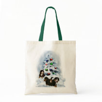 Bernese Mountain Dog Christmas Gifts Tote Bags