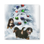 Bernese Mountain Dog Christmas Gifts Fridge Magnet