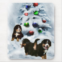 Bernese Mountain Dog Christmas Gifts Mousepad