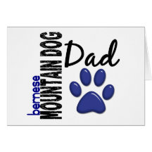 Bernese Mountain Dog Dad 2 Card