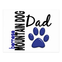 Bernese Mountain Dog Dad 2 Postcards