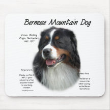 Bernese Mountain Dog History Design Mousepads