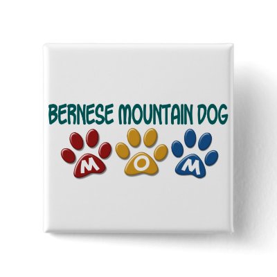 BERNESE MOUNTAIN DOG MOM Paw Print by poochloverstuff