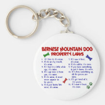 BERNESE MOUNTAIN DOG Property Laws 2 Keychains