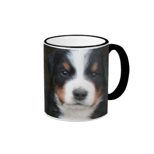 Bernese mountain dog puppies mug
