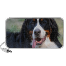 Bernese Mountain Dog with Big Tongue Speakers