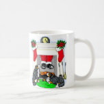 Bernese Mt Dog Santa Drops In Mug