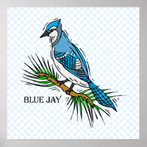 Bernie Blue Jay Poster