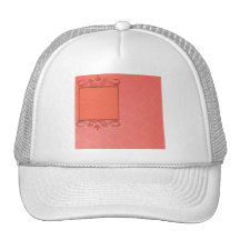 Berry and Papaya Damask Trucker Hat