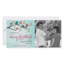 Berry Branch Christmas Photo Greeting Personalized Photo Card