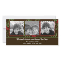 Berry Merry Christmas Holiday Photo Card