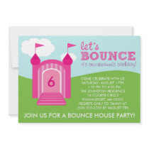 Berry Pink Lets Bounce Bounce House Birthday Party