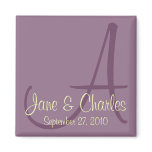 Berry & Vanilla Monogram • Save the Date Magnet