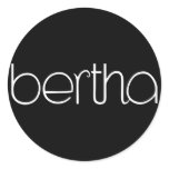 Bertha white Sticker