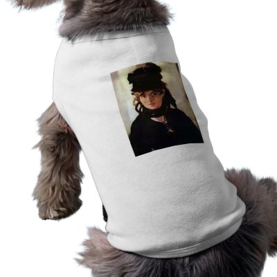 Berthe Morisot with a Bouquet of Violets, Manet Dog Tee by VintageArtPosters