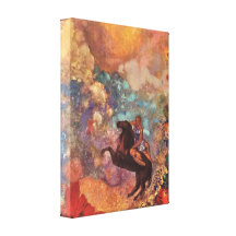 Bertrand-Jean Redon - The MUSE on Pegasu Stretched Canvas Prints