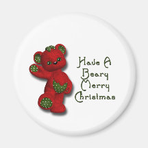 bery christmas  green magnet