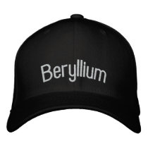 Beryllium Embroidered Hat