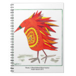Bessie Bird: Bead Bellied Block Feather Notebook