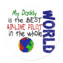 Best Airline Pilot In World 2 (Daddy) stickers