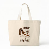 Best Asset Basset Hound Canvas Bag