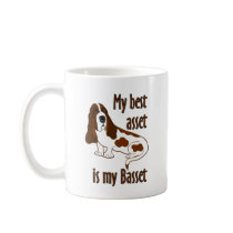 Best Asset Basset Hound Mugs