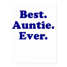 Best Auntie Ever Post Cards