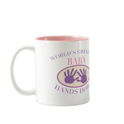 Best Baba Hands Down T-shirt Coffee Mug by Grandparentlove