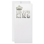 Best Beer Pong King Rack Card Template