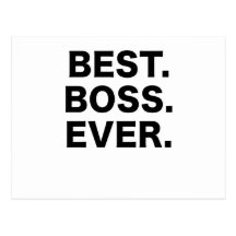 Best Boss Ever Post Cards