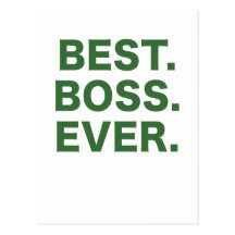 Best Boss Ever Post Cards