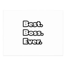 Best. Boss. Ever. Postcard