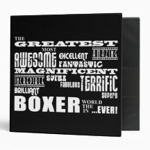 Best Boxers : Greatest Boxer 3 Ring Binder