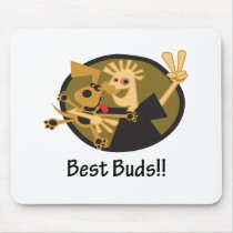 Best Buds Man and Dog mousepads