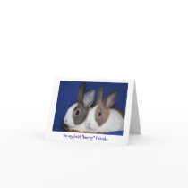 best "bunny" friend Easter Card
