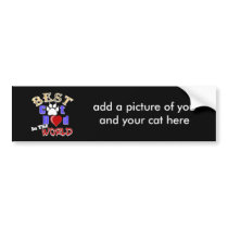 Best Cat Dad In The World for Father's Day Bumper Stickers